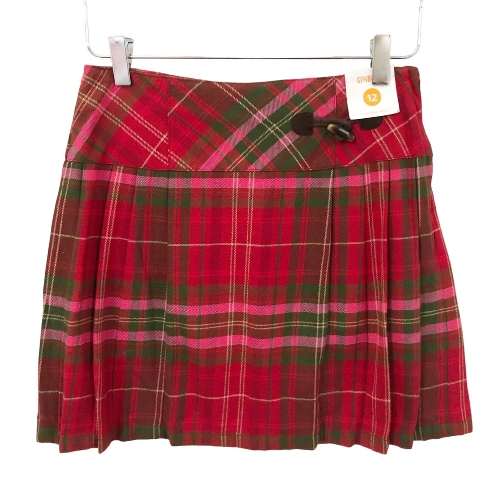 Gymboree | NWT Flannel Red Plaid Kilt Skort Girls 12